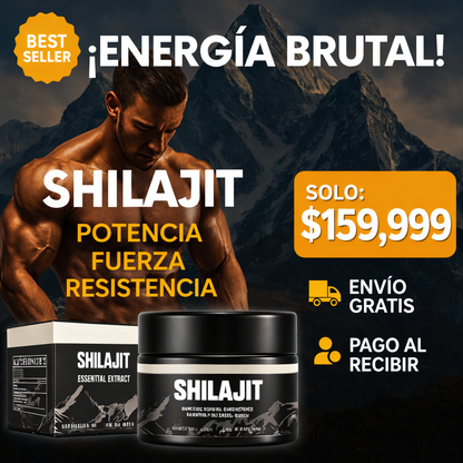 Resina SHILAJIT™ – Energía, Libido y Vitalidad Sin Químicos (50g)
