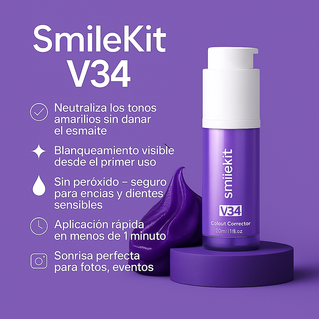 Serum Blanqueador Dental SmileKit™ V34 (HASTA 50%OFF)