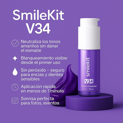 Serum Blanqueador Dental SmileKit™ V34 (HASTA 50%OFF)