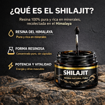 Resina SHILAJIT™ – Energía, Libido y Vitalidad Sin Químicos (50g)