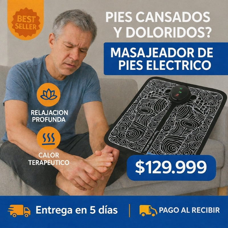 Masajeador de Pies Eléctrico ZenFeet™ | Relájate y Alivia el Estrés en Minutos